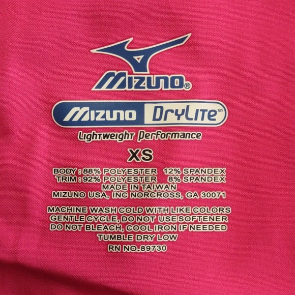 Mizuno Dynamic Elite 9 Cover Up Shorts X Small Pink Gray - Picture 5 of 8